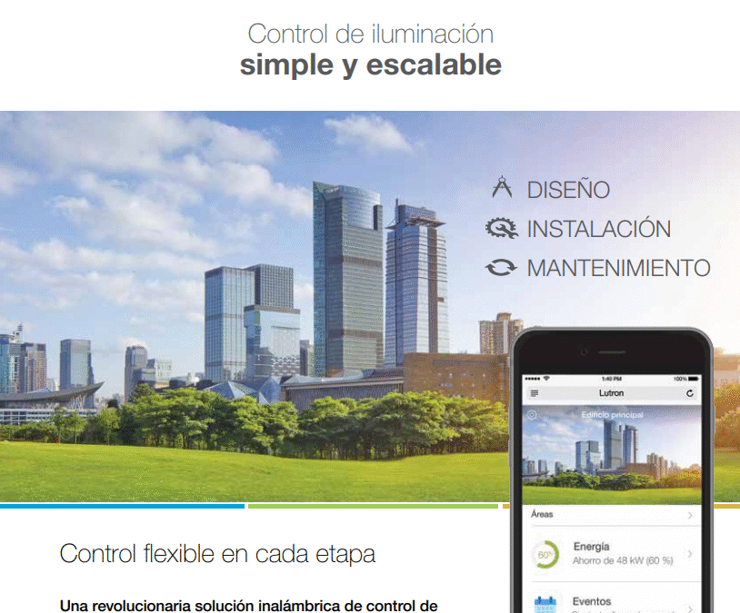 Catálogo 2016 Lutron Iluminación Simple Escalable