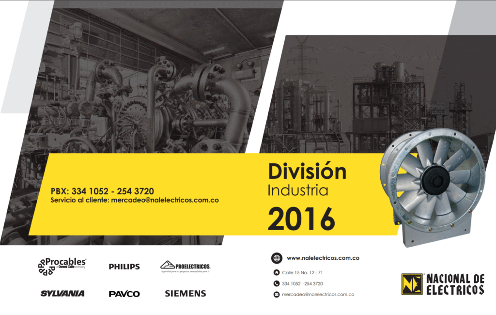 Catálogo 2016 Nacional de Eléctricos Divisón Industrial