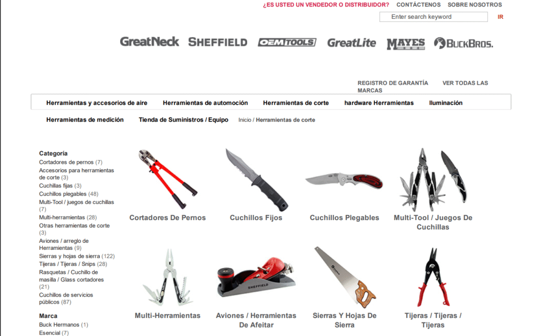 Catálogo 2017 Great Neck Herramientas de Corte