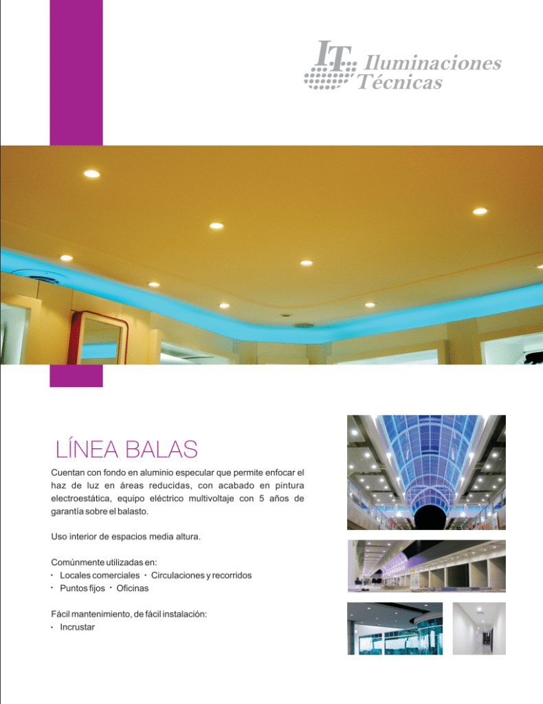 Catálogo 2019 ILTEC Línea Balas