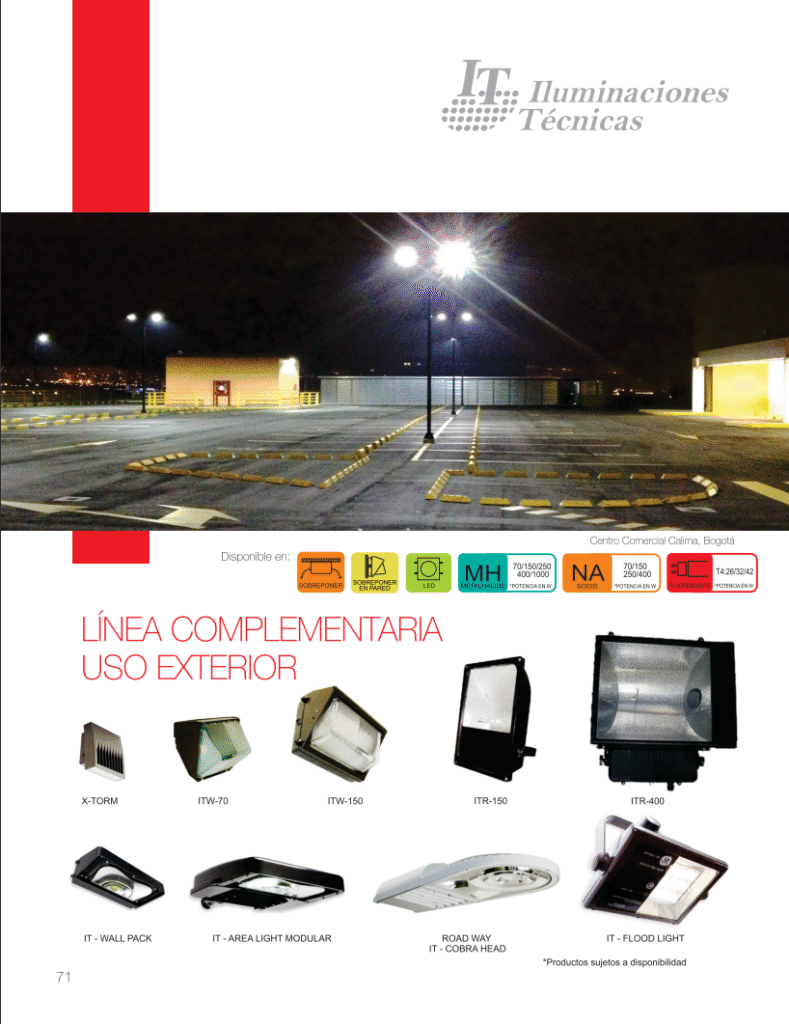 Catálogo 2019 ILTEC Línea Complementaria Exterior y RGB
