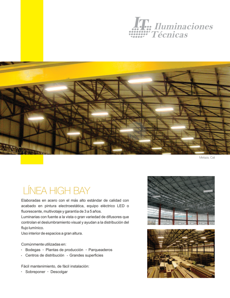 Catálogo 2019 ILTEC Línea High Bay