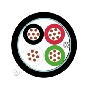 CABLE CONTROL 4X22+22D F.AL.GRL 600V 105° FR-PVC NEGRO - TELDOR 8107004101 44 CABLE CONTROL 4X22+22D F.AL.GRL 600V 105° FR-PVC NEGRO - TELDOR 8107004101