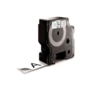 Cinta plástico negro - blanco