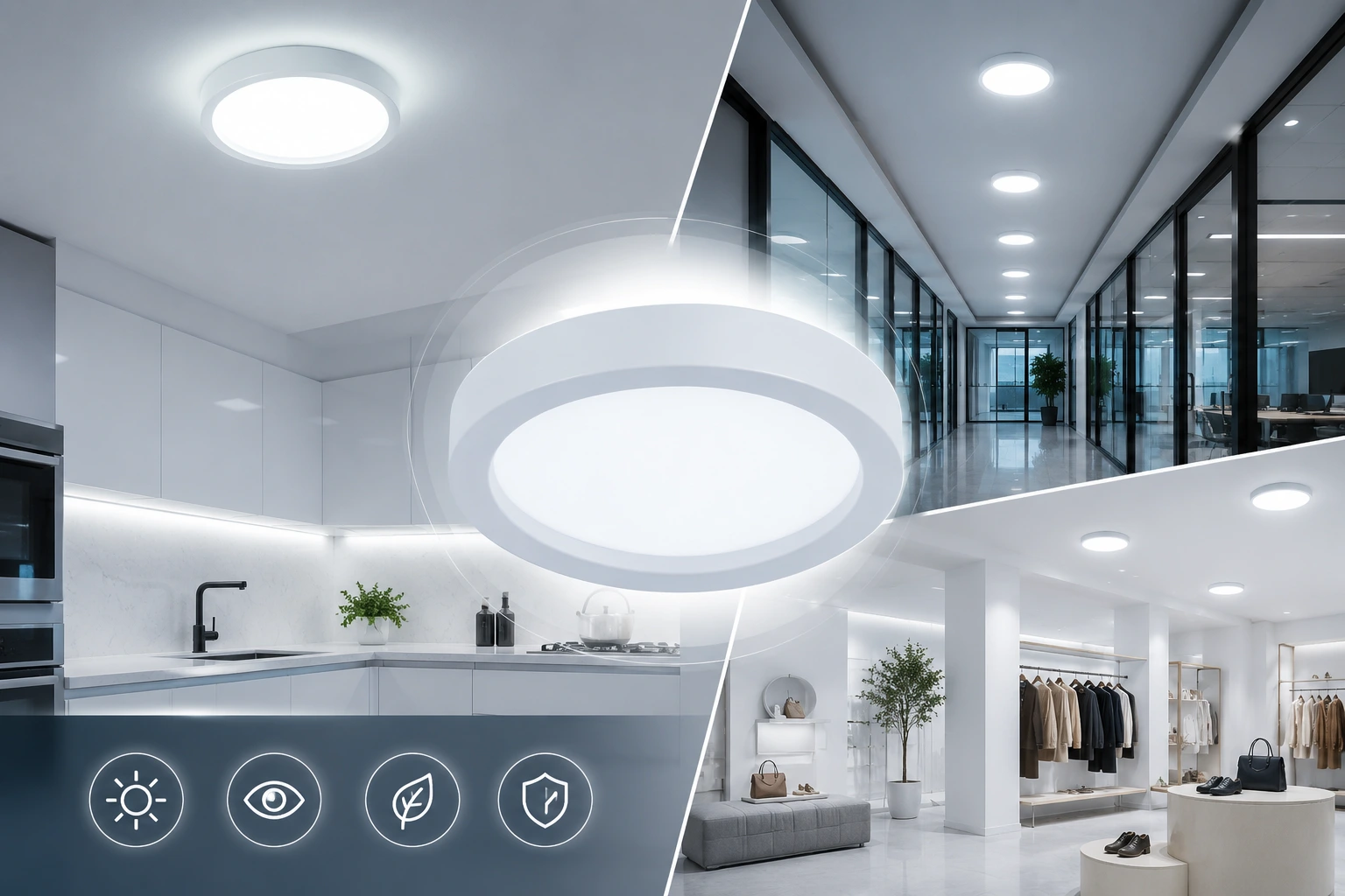 Bala Led Sobreponer 9'' 18W 6000K 1260Lm -P27180-36 Sylvania