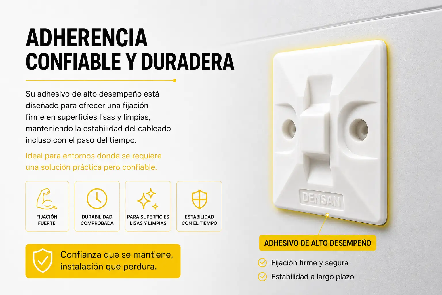 Base adhesiva Dexson x und blanco ref. DXN3200B