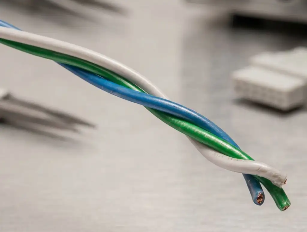 Cable THHN-2 tc 7H cobre 3X12 blanco -verde-azul Centelsa 200310