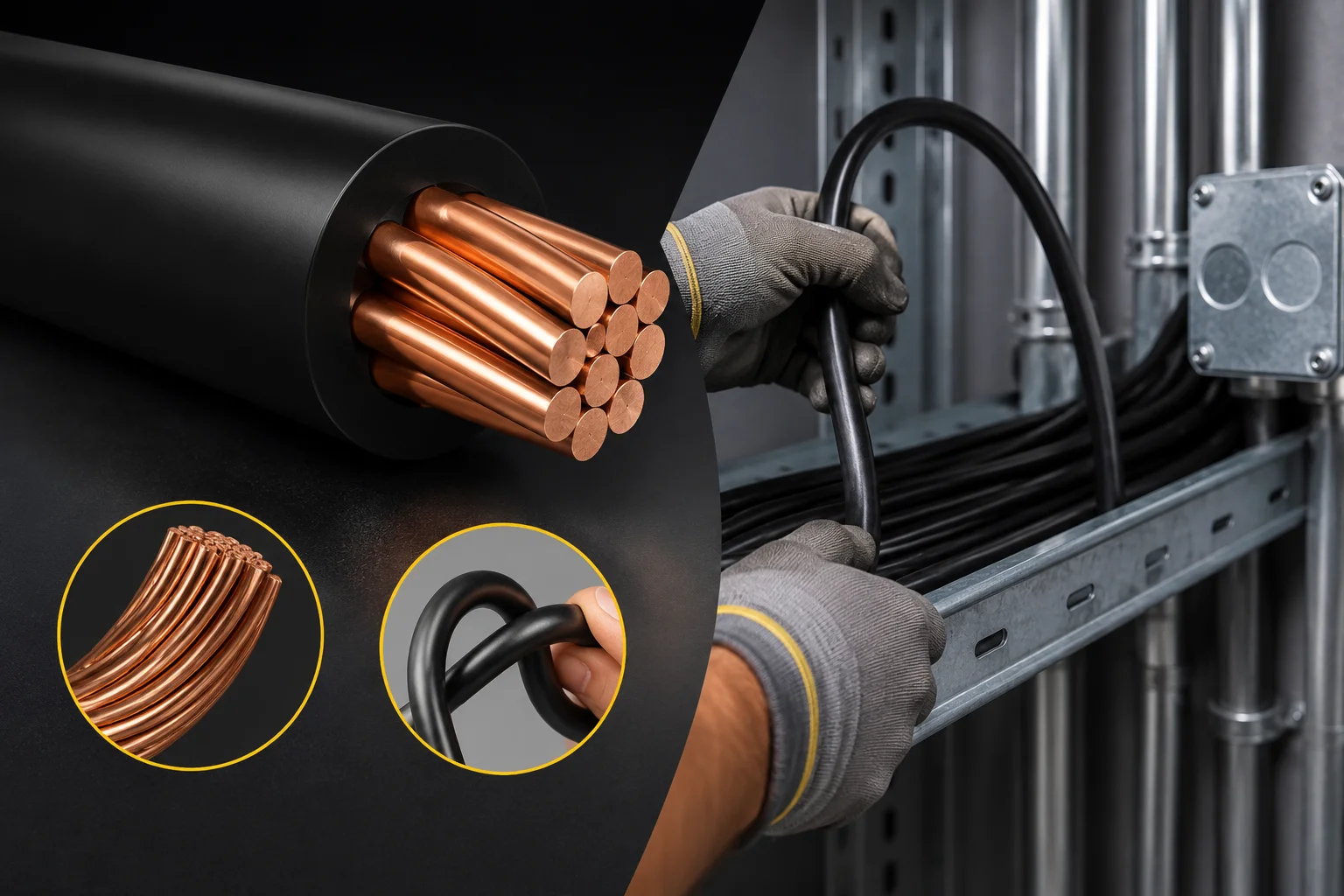 Cable THHN-2 tc 7H cobre Centelsa 6 negro Centelsa 200369