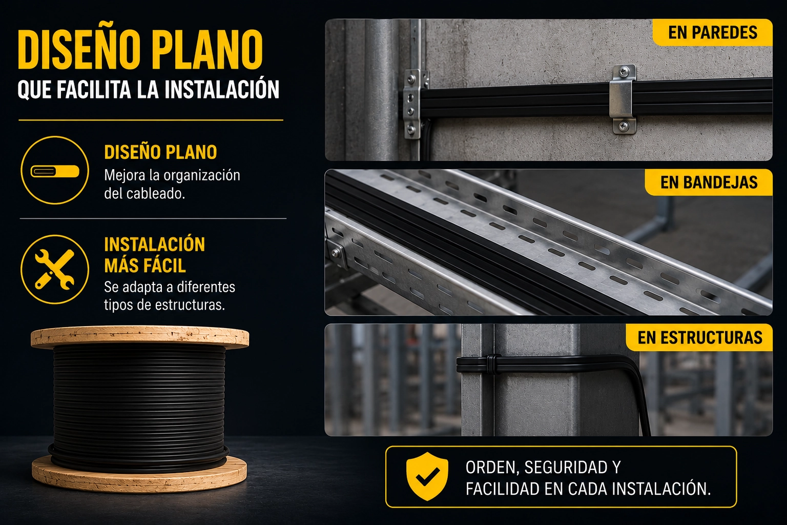 Able Acometida Antifraude Cobre 2×8 Con 8 Awg Plana Prysmian - Procables Ref. 31403141901C 