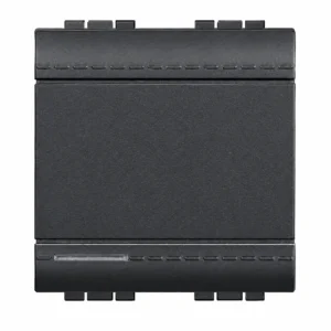 Cubretecla living negro 2 modulo grf BTicino ref. L4915M2N