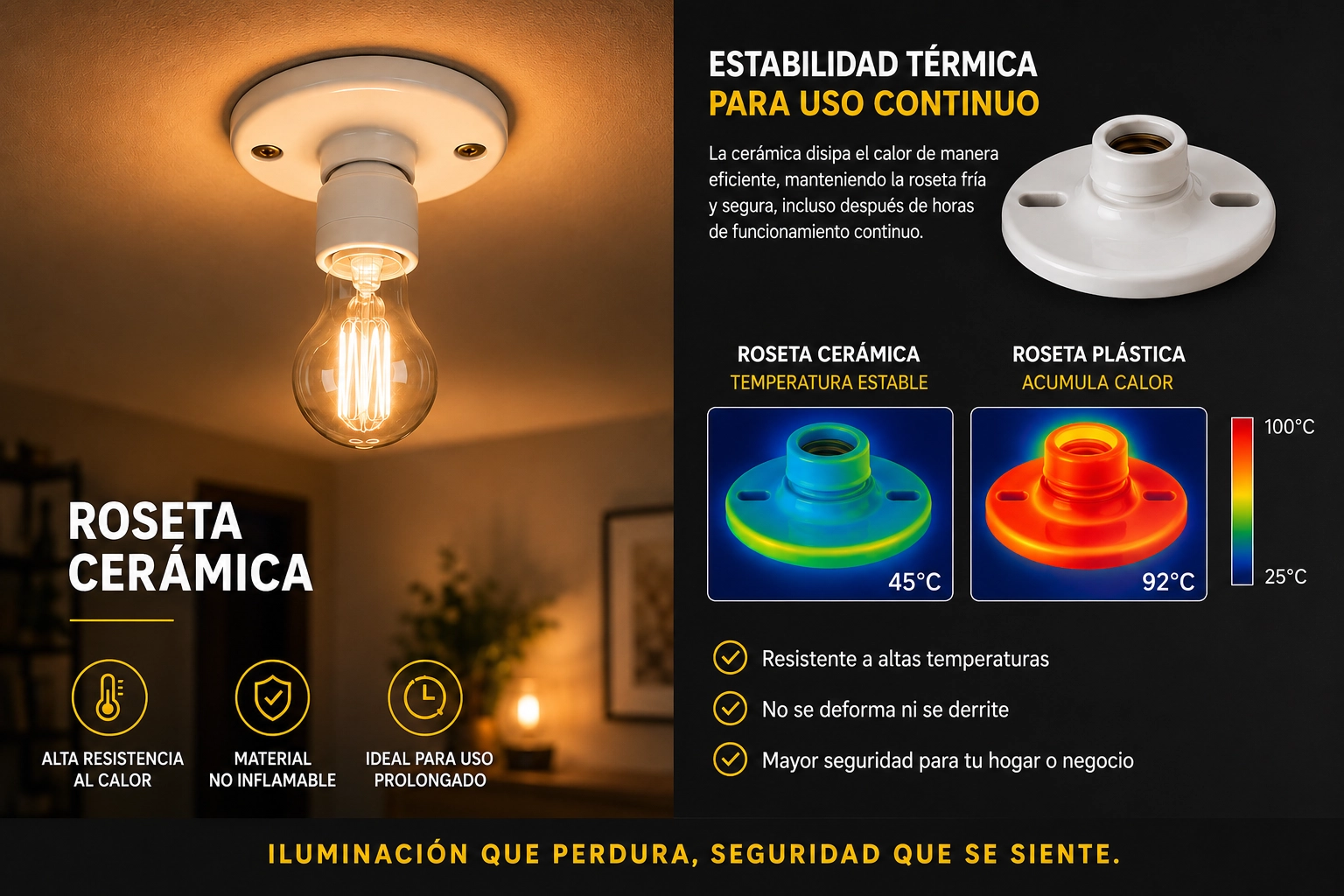 Roseta Loza E27 Blanco Corona 