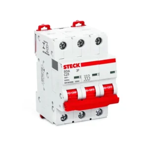BREAKER TACO RIEL DE 3X25A 10KA 240V Steck ref. SDA63C25 56 Taco Riel Stk 3X 25A 10Ka 240V