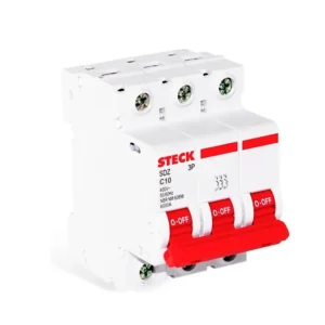 BREAKER TACO RIEL DE 3X10A 6KA 400V Steck - SDZD63C10 - STECK