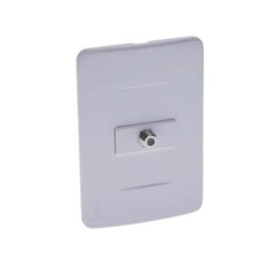 SALIDA COAXIAL SENCILLA ULTRA NATURAL BLANCA - CILES - PT144324-SB