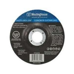 DISCO PARA CORTAR CONCRETO DE 7"X1/16"X7/8" - WESTINGHOUSE
