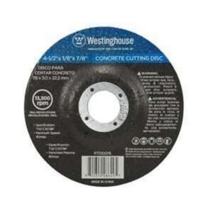 DISCO PARA CORTAR CONCRETO DE 7"X1/8"X7/8" - WESTINGHOUSE 625PTD0018