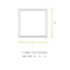 LED PANEL BACKLIT SQ 40W NW - P29562-39 - SYLVANIA