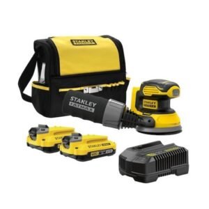 LIJADORA ORBITAL 5" INALÁMBRICA 20V +1 BATERÍA 2AH – STANLEY – SCS220D1S-B3