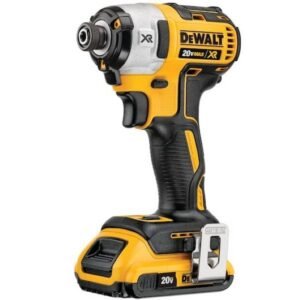 ATORNILLADOR DE IMPACTO INALAMBRICO PARA 20V MAX HEX 1/4" BRUCHLESS+2 BATERIAS 2AH DEWALT