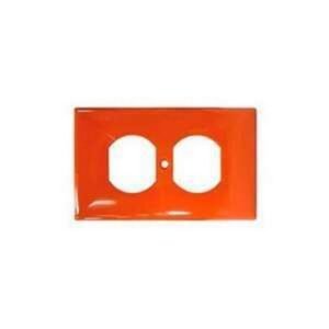 TAPA PLASTICA PARA TOMA DOBLE NARANJA - DEXSON DXN5100N