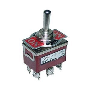 SWITCH CODILLO 6X20A ON-OFF-ON