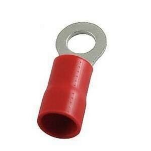 TERMINAL AISLADA TIPO ANILLO 22-16 ROJA 7/32" - IMPORT