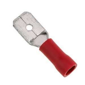 TERMINAL AISLADA FASTON-PALA MACHO 16-14 AWG ROJA - GENERICO
