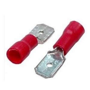 TERMINAL AISLADA FASTON-TUBULAR MACHO 22-16 AWG ROJA - GENERICO