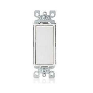 INTERRUPTOR DECORA SENCILLO 15 AMEPRIOS 120 VOLTIOS LEVITON - LEVITON 5601-W