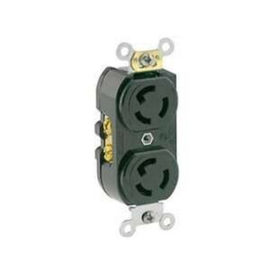 TOMA DE SEGURIDAD DE INCRUSTAR A 15 AMEPRIOS 125 VOLTIOS DOBLE LEVITON - LEVITON L515R