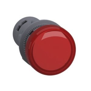 Luz piloto redonda rojo 22mm - con LED integrado - 110 V - Anti interferencias - SCHNEIDER XA2EVF4LC