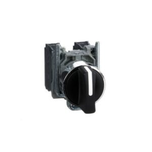 Interruptor selector negro 22mm - 3 posiciones - 2 NA Schneider Electric - SCHNEIDER XB4BD33