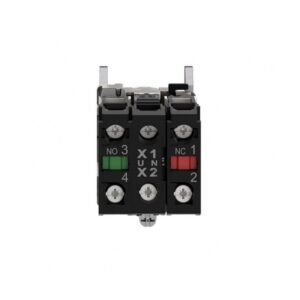 Pulsador luminoso verde 22mm - retorno de resorte nivelado - 120 V - 1 NA + 1 NC - SCHNEIDER XB4BW33G5