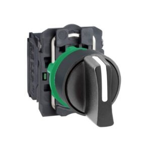 Interruptor selector negro 22mm - 3 posiciones - 2 NA Schneider Electric - SCHNEIDER XB5AD33