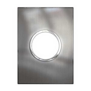 PLACA ARTEOR 4X2 REDONDO 1V ACERO INOX- LEGRAND 575636
