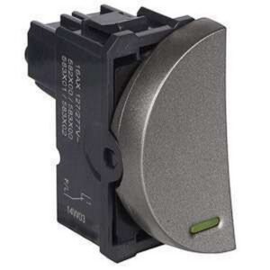 INTERRUPTOR ARTEOR MEDIA LUNA CONMUTABLE ABAJO 1 MODULO - LEGRAND GRL-IND 583604 2 INTERRUPTOR ARTEOR MEDIA LUNA CONMUTABLE ABAJO 1 MODULO - LEGRAND GRL-IND 583604