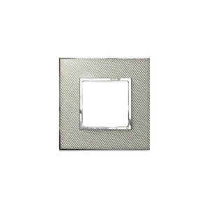 PLACA ARTEOR 4X2 CUADRADO 1V 3M METAL TEJIDO- LEGRAND 583764