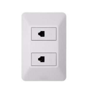 SALIDA TELEFÓNICA TIPO AMERICANA DOBLE RJ11 2 HILOS ELIT - LEGRAND GRL-IND 684054