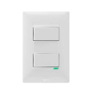 INTERRUPTOR FUTURA DOBLE BL- LEGRAND 686512 8 INTERRUPTOR FUTURA DOBLE BL- LEGRAND 686512