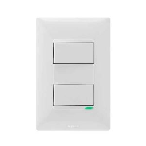 INTERRUPTOR FUTURA CONMUTABLE DOBLE BL- LEGRAND 686522 26 INTERRUPTOR FUTURA CONMUTABLE DOBLE BL- LEGRAND 686522