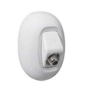 TOMA GLADIA SOBREP COAX RG59 BLANCO - LEGRAND GRL-IND GS-060-75B