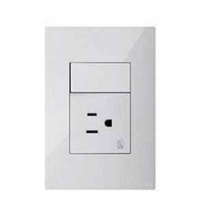 TOMA 2 POLOS+TIERRA+INTERRUPTOR SENCILLO LP PRO CLICKME - LEGRAND 687630L