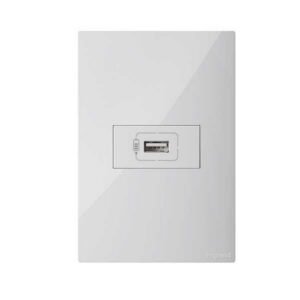 TOMA CLICKME USB SENCILLA CARGA BL- LEGRAND 687674