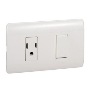 INTERRUPTOR GENESIS SENCILLO + TOMA P BLANCO - SCHNEIDER MWD130237517