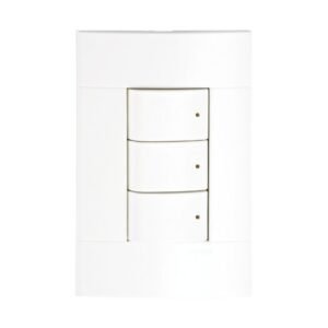 Lunare - triple 1 vía - producto completo - 10 A 250 V - blanco polar - SCHNEIDER PRM44311