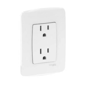 Tomacorriente Doble Miluz 15A 250V 2Polos+Tierra 50/60Hz - SCHNEIDER S3B10280