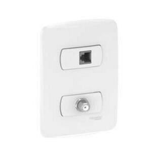 TOMA MILUZ COAXIAL + TELEFONICO 4H - SCHNEIDER S3B19700