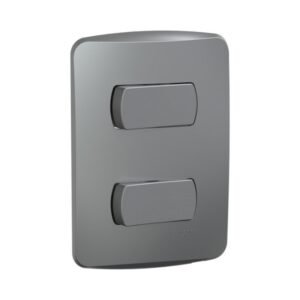 Interruptor ensamblado de 2 vías 10ax 250v Aluminio - SCHNEIDER S3B62132