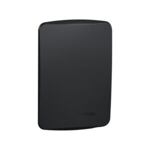 Marco de cubierta con marco de fijación, Miluz, Bossa, 4x2, ciego, grafito - SCHNEIDER S3B77101