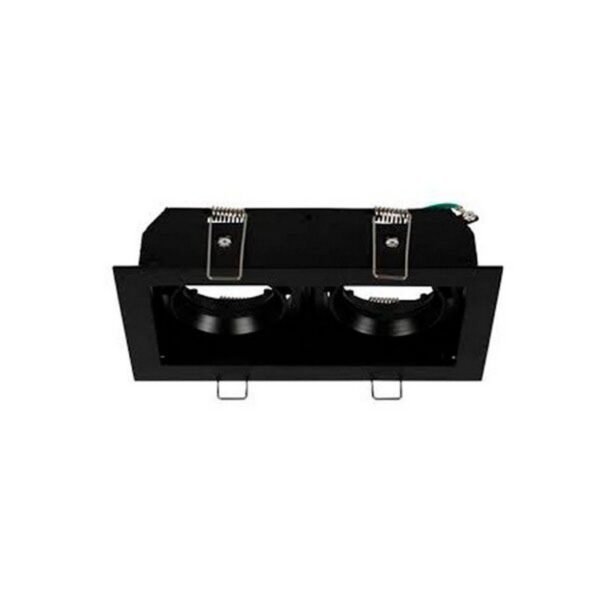 APLIQUE CARDAN 2H 17.9 CM ALU S/BOMBILLO ALICANTEI NEGRO TL - TECNOLITE 120YD4002MVN